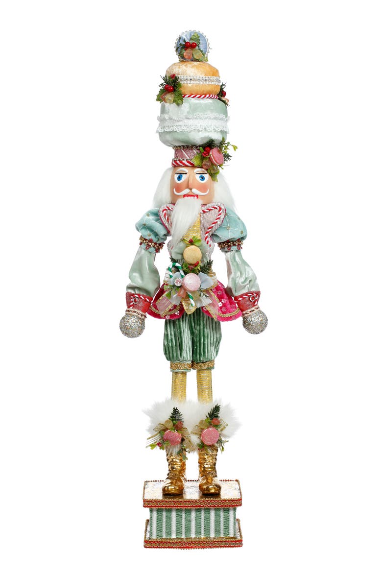 Macaron Nutcracker, Small, Main, color, Light Blue
