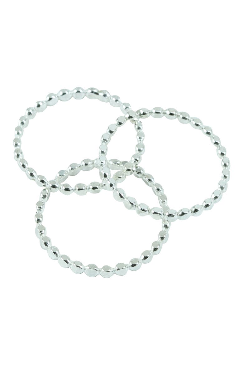 Set of 3 Stacking Rings, Main, color, SILVER