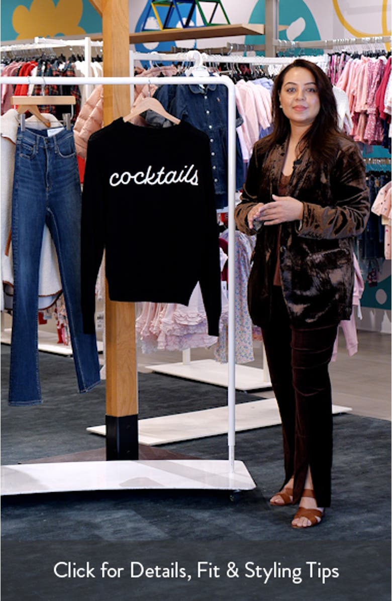 Cocktails Cotton Sweater, sales video thumbnail