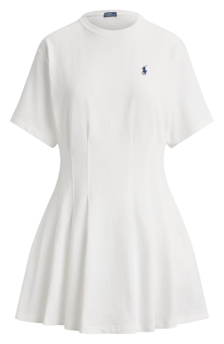 Polo Ralph Lauren Pleated Cotton Jersey T-Shirt Minidress, Alternate, color, White