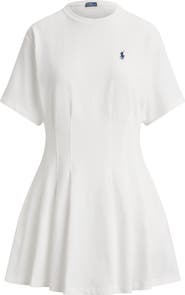 Polo Ralph Lauren Pleated Cotton Jersey T-Shirt Minidress
