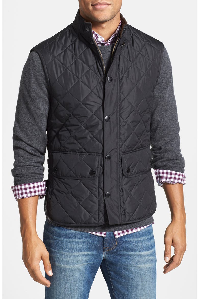 Lowerdale Quilted Vest, Alternate, color, BLACK