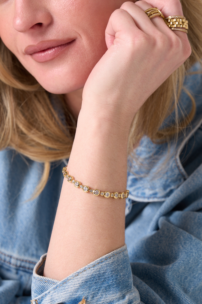 Trust Fund XL Bracelet, Alternate, color, Gold