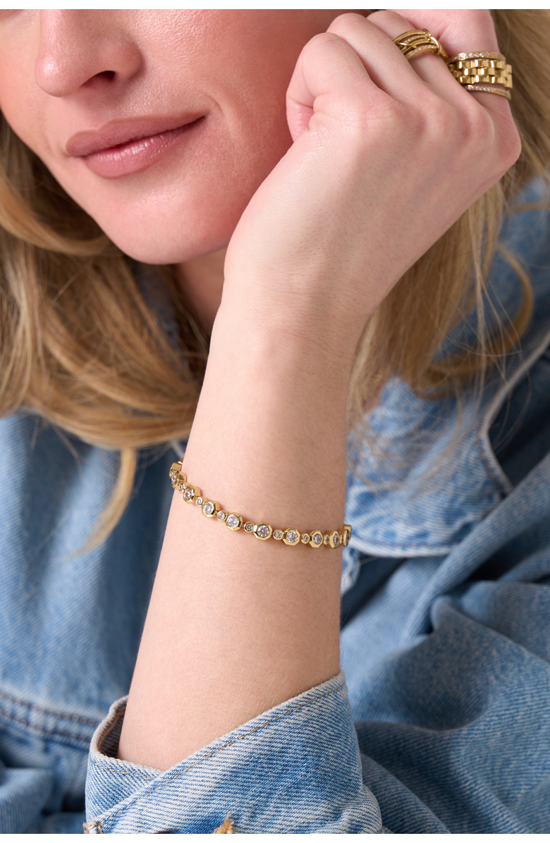 Electric Picks Trust Fund XL Bracelet, Alternate, color, Gold