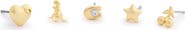 COACH Mixed Classic Motif Set of 5 Stud Earrings