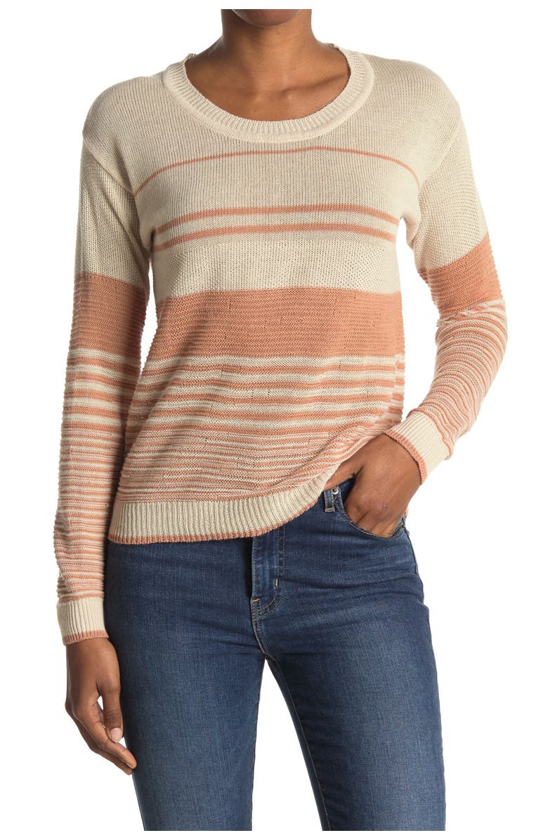 Heartloom Lightweight Stripe Pullover Sweater, Main, color,