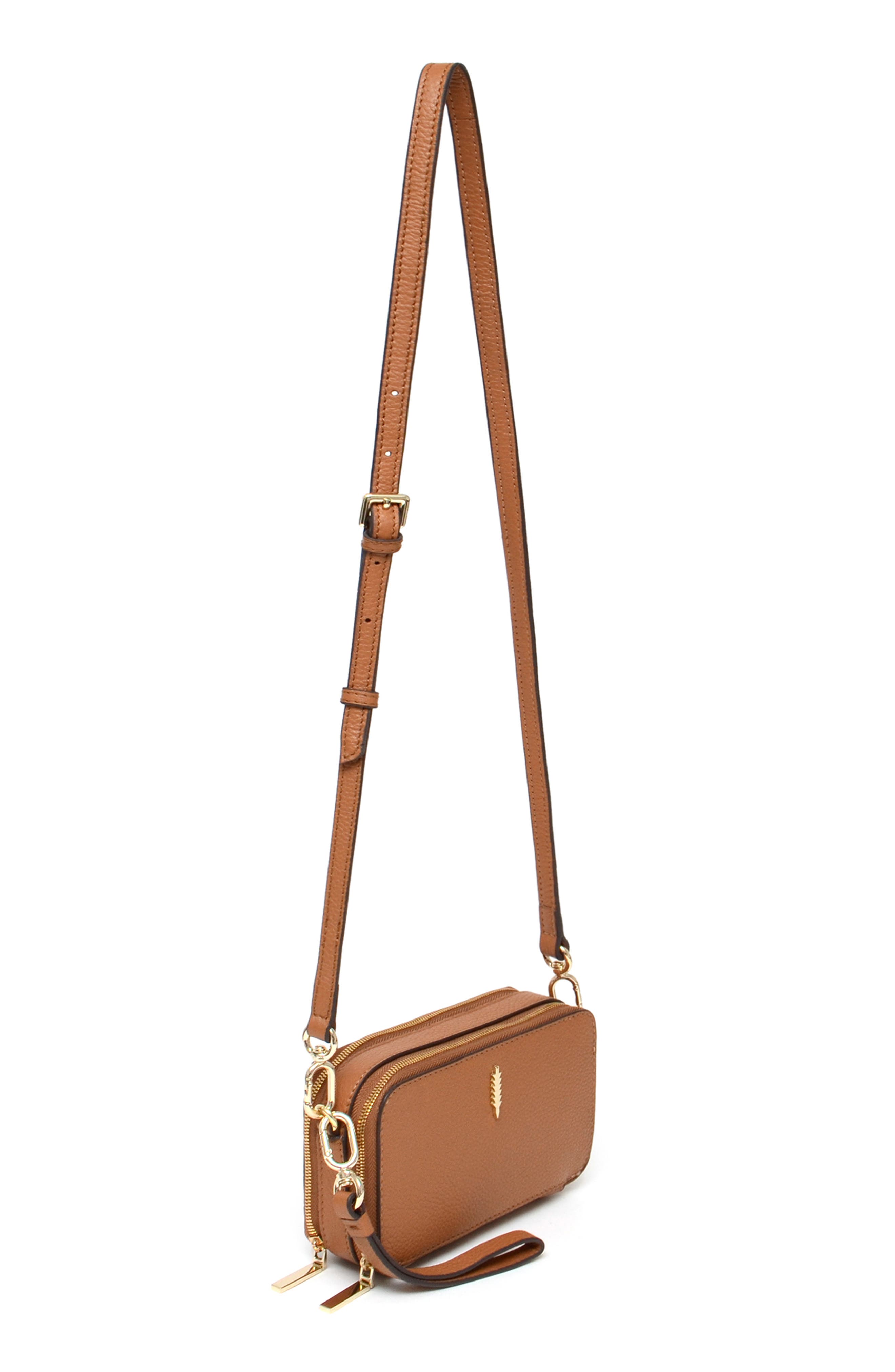 Thacker Ronnie Pebbled Leather Crossbody Bag, Alternate, color, 