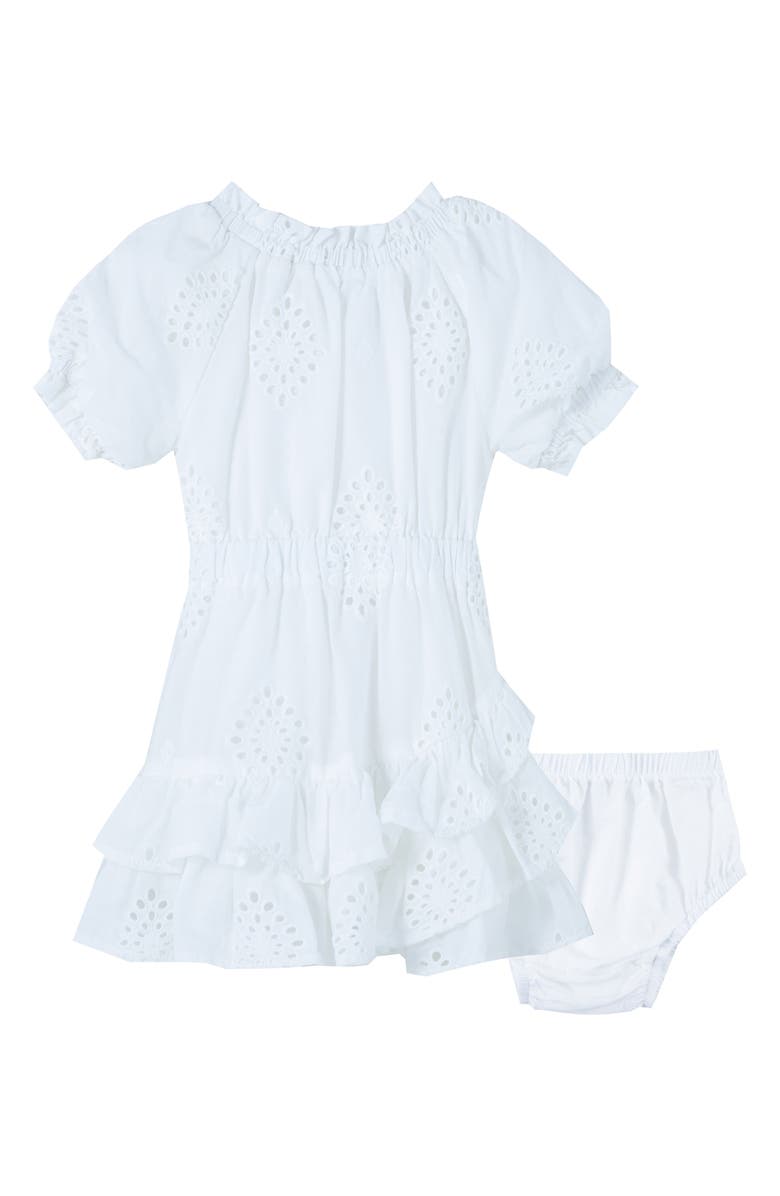 Habitual Girl Eyelet Dress, Alternate, color, 