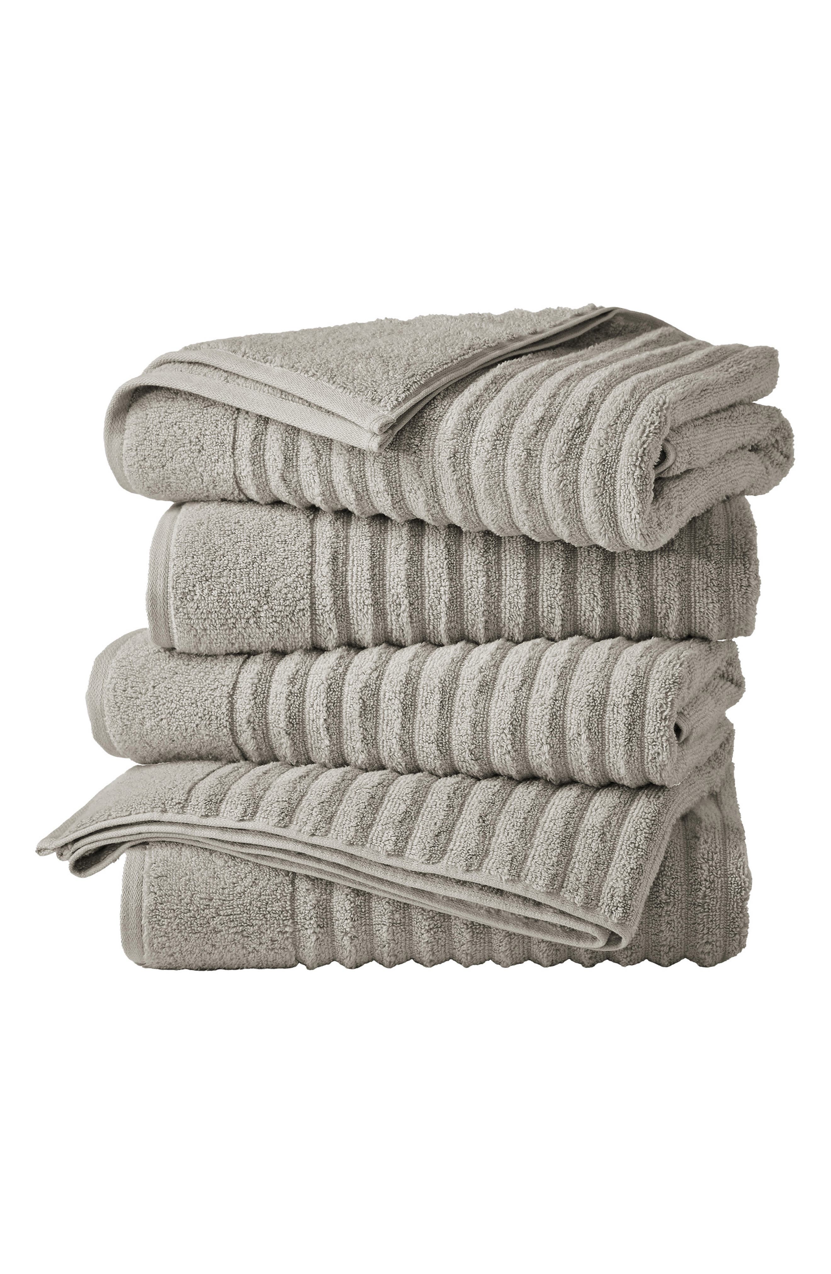 Woven & Weft Combed Cotton 4-Pack Bath Towels