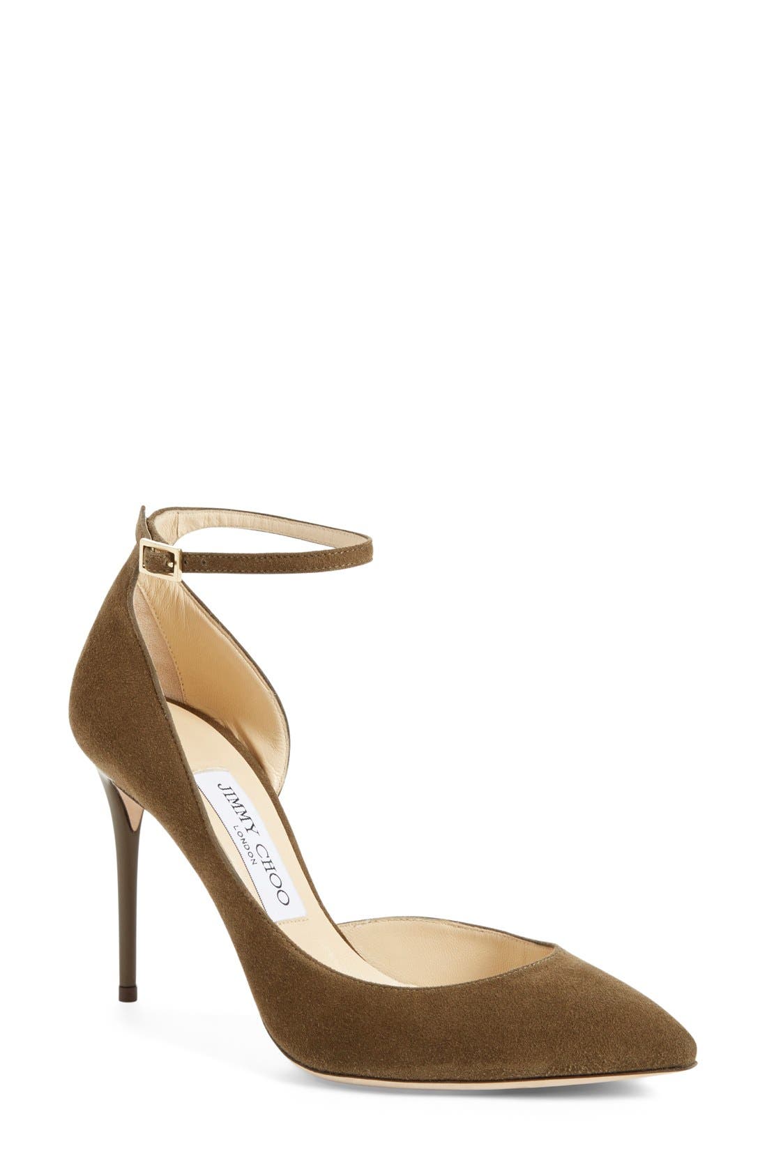 Jimmy Choo 'Lucy' Half d'Orsay Pointy Toe Pump, Main, color, 