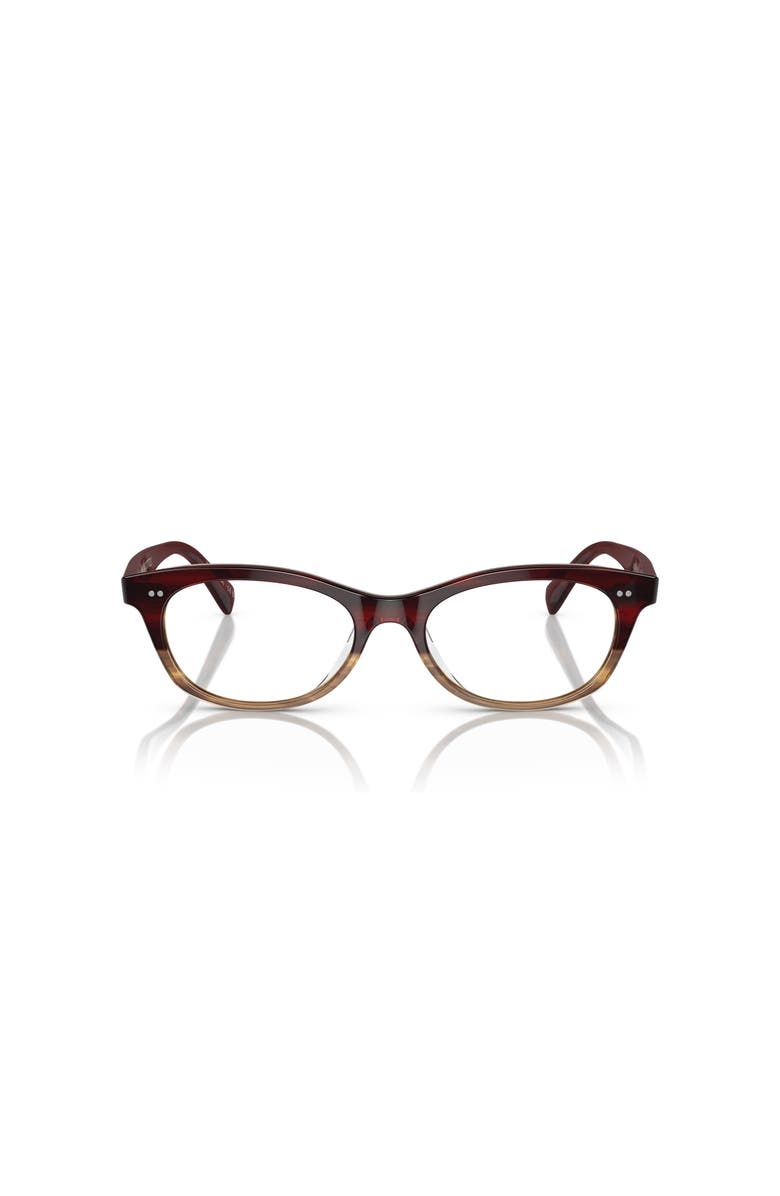 Oliver Peoples 51mm Square optical glasses, Alternate, color, Red