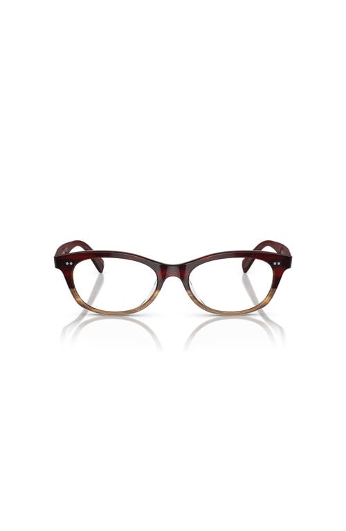 Oliver Peoples 51mm Square Optical Glasses In Multi