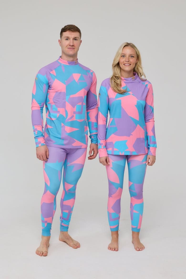 Men's Baselayer Pant Del Mar, Alternate, color, Pink and Blue