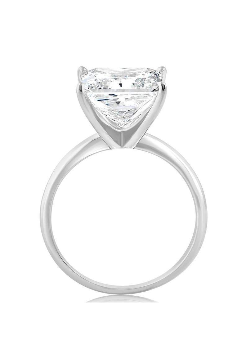Certified 5Ct Princess Cut Diamond 14k Gold Engagement Ring Lab Grown, Alternate, color, 14k White Gold