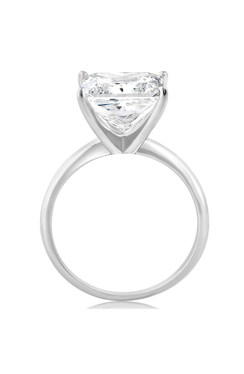 Bliss Diamond Certified 5Ct Princess Cut Diamond 14k Gold Engagement Ring Lab Grown, Alternate, color, 14K White Gold