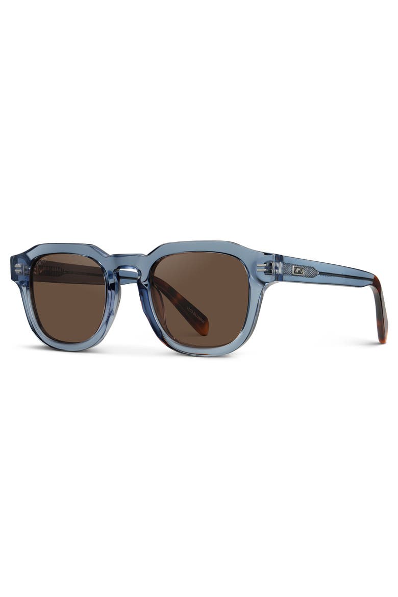 Nelson - 48mm Classic Square Polarized Sunglasses, Alternate, color, Denim Blue