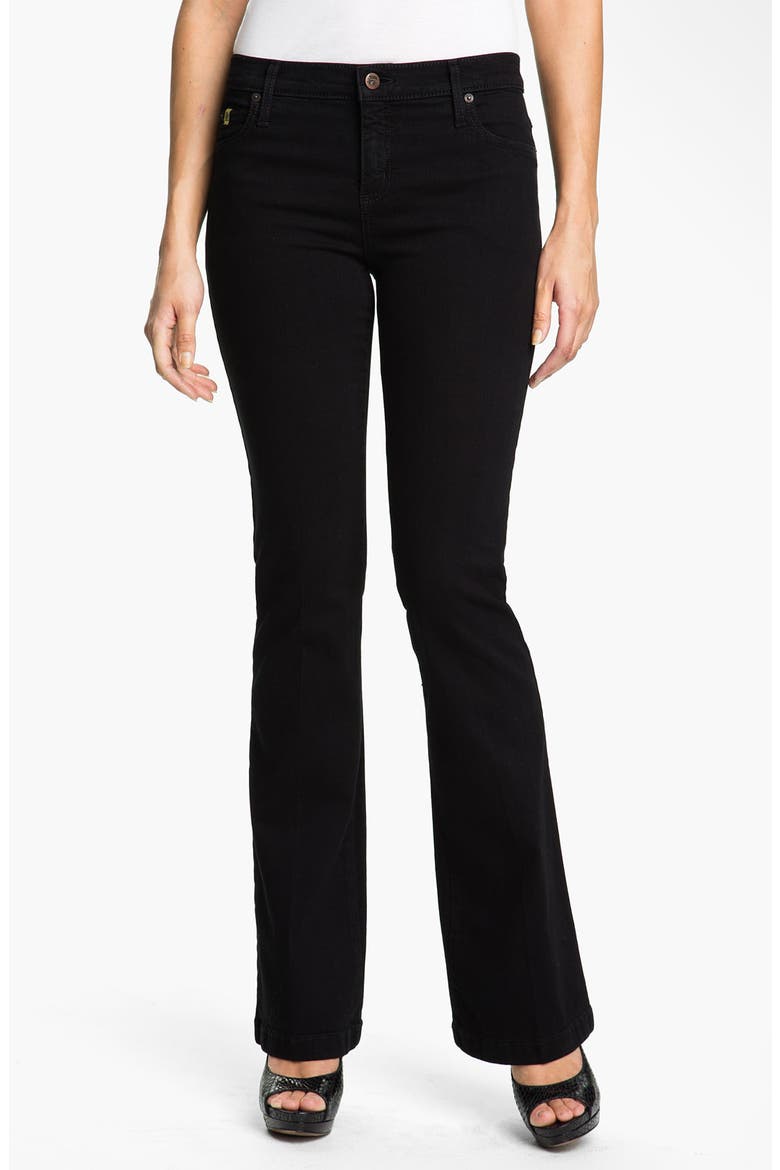 Bootcut Jeans, Main, color, OVERDYE BLACK