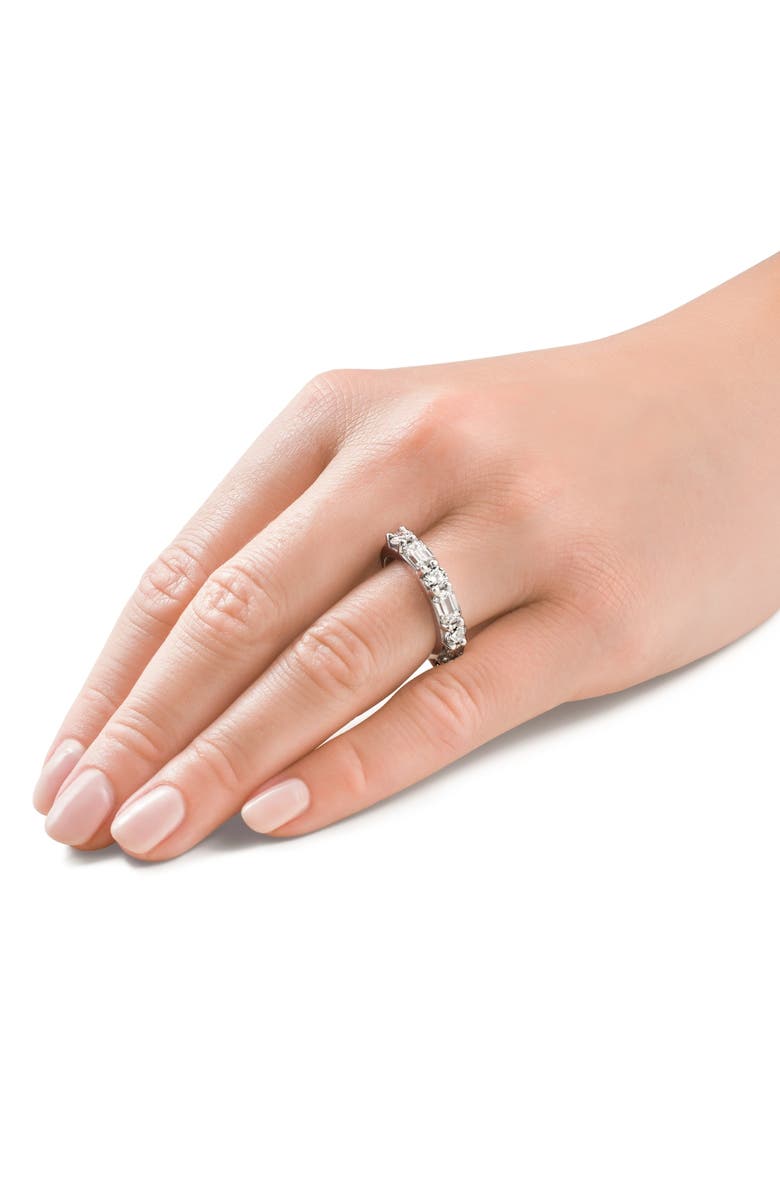 Bliss Diamond 2.30Ct Emerald & Round Diamond Wedding Ring 14k Gold or Platinum Lab Grown, Alternate, color, 14K Yellow Gold