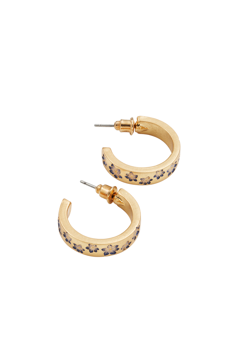 Nightshade Gold Hoop Earrings, Alternate, color, Gold