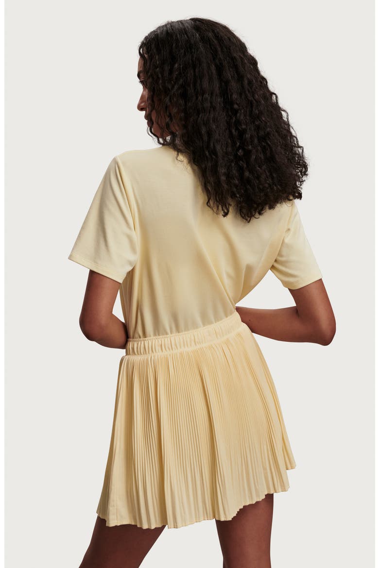 Davina Pleated High Waist Skort, Alternate, color, ANISE FLOWER