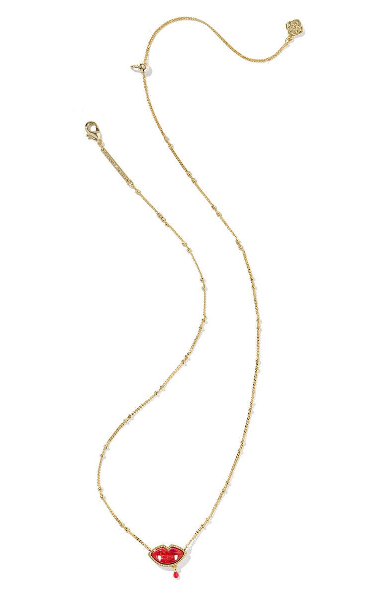 Kendra Scott Vampire Pendant Necklace, Alternate, color, 