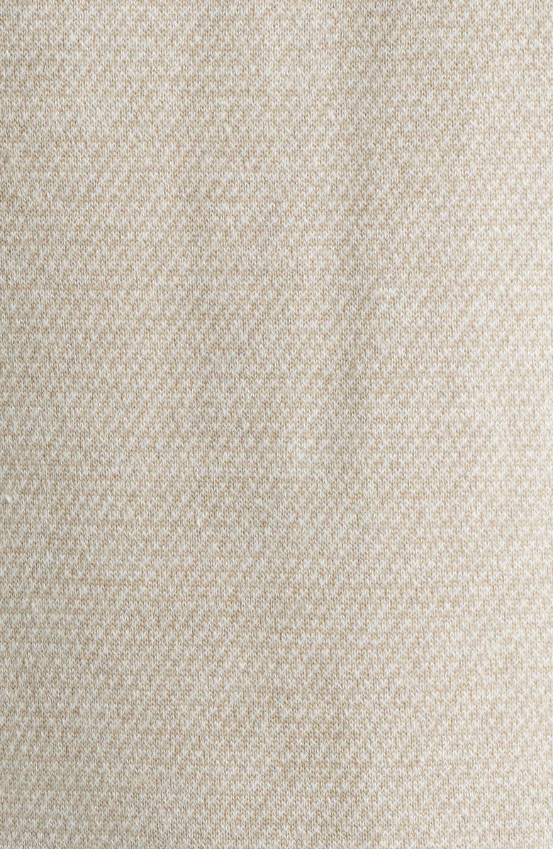 Peter Millar Crown Crafted Barlow Merino Wool Blend Quarter Zip Sweater, Alternate, color, Truffle