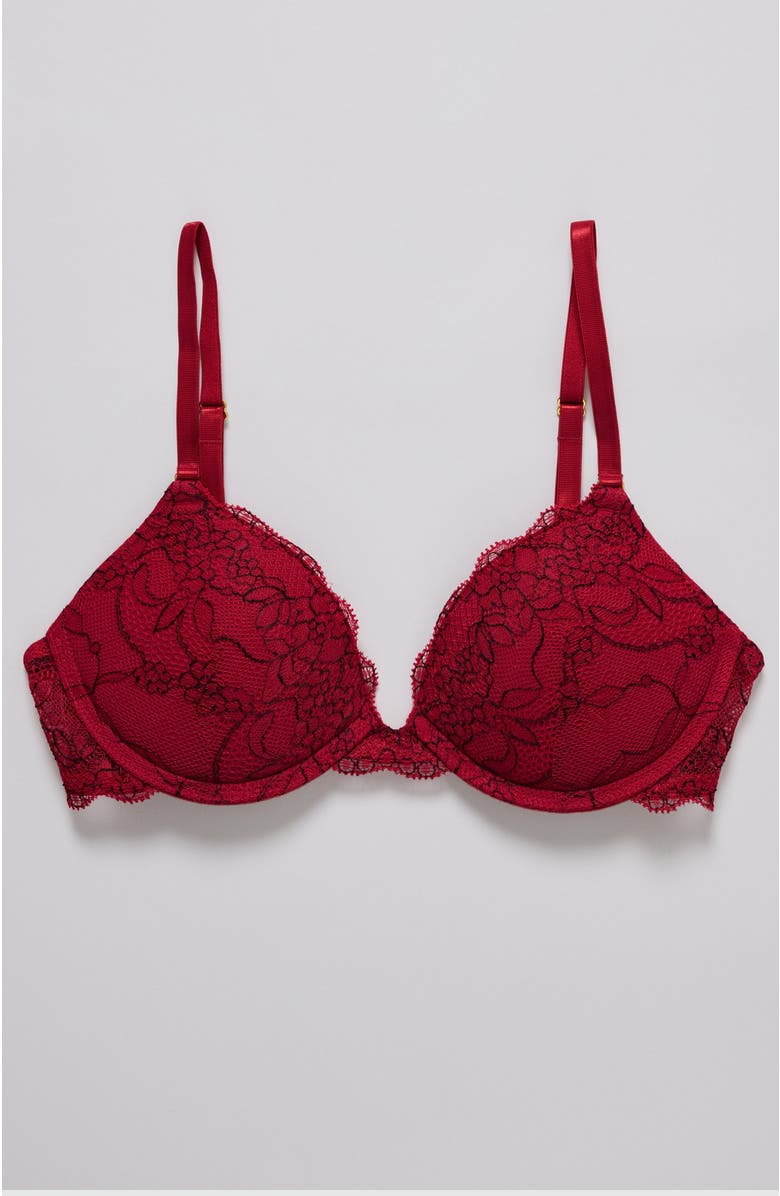 Pepper All Over Lace Lift Up Bra, Alternate, color, Scarlet
