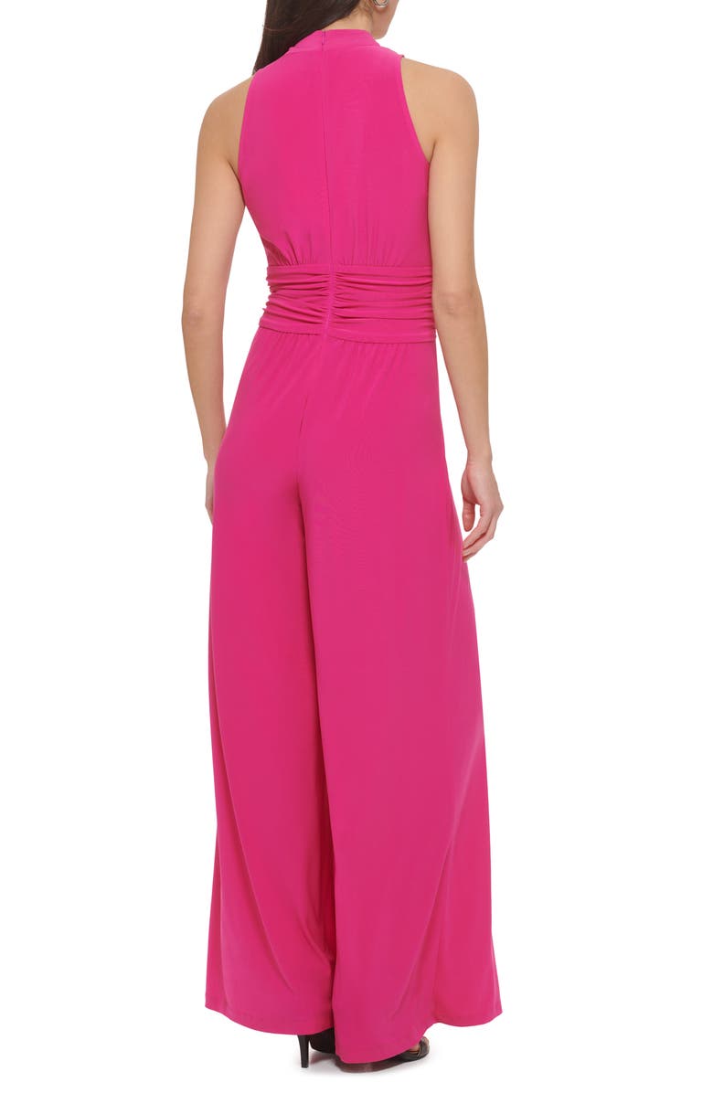 Vince Camuto Twist Front Wide Leg Sleeveless Jumpsuit, Alternate, color,
