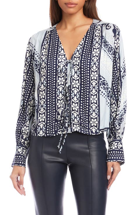 Kayla Tie Front Top