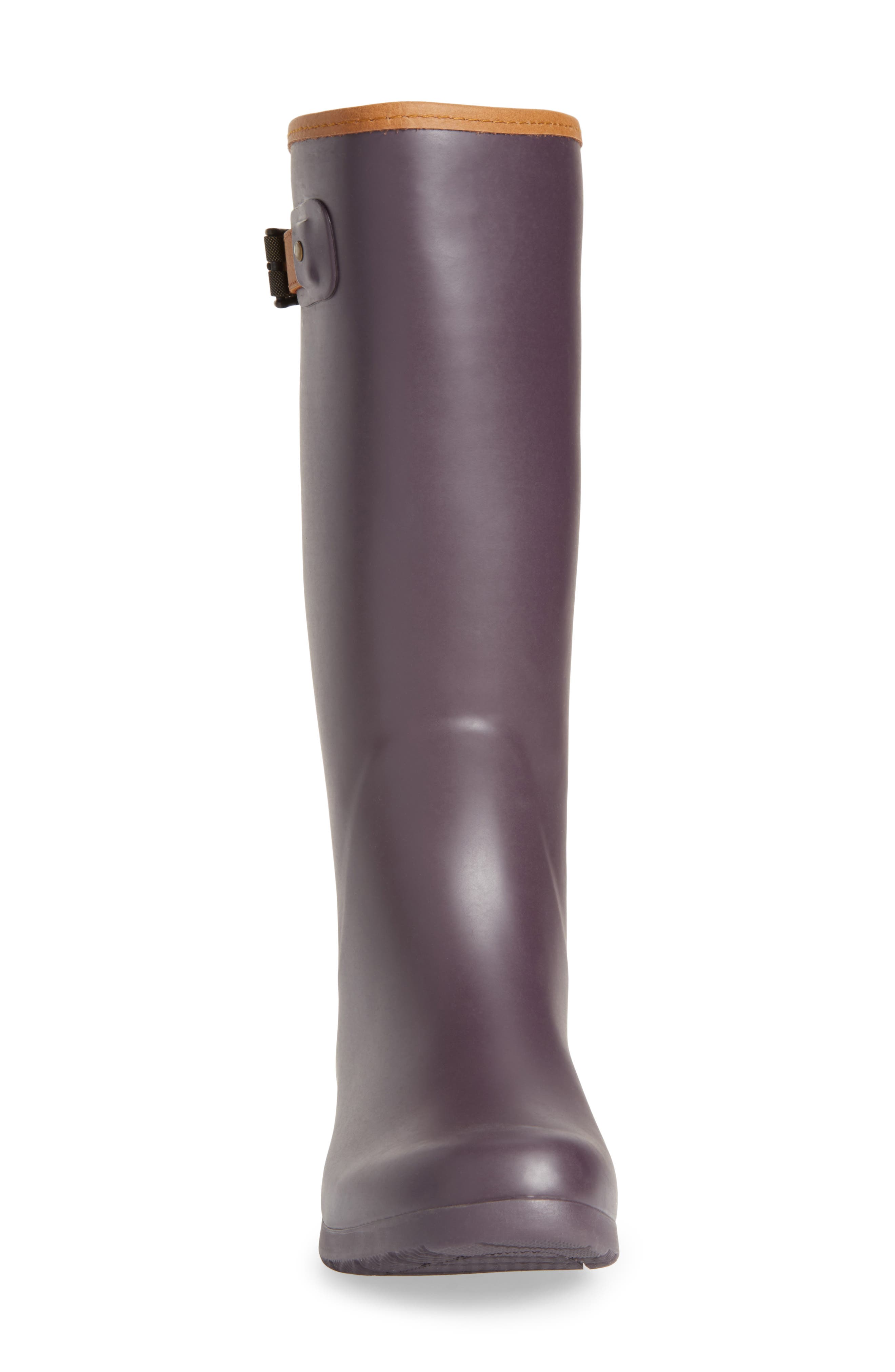 City Tall Rain Boot, Alternate, color, MULBERRY
