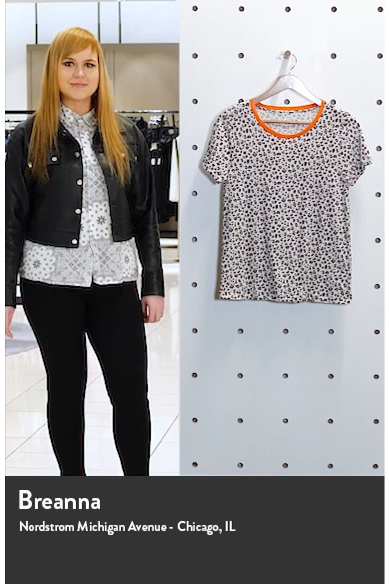 Leopard Print Ringer T-Shirt (Nordstrom Exclusive) video