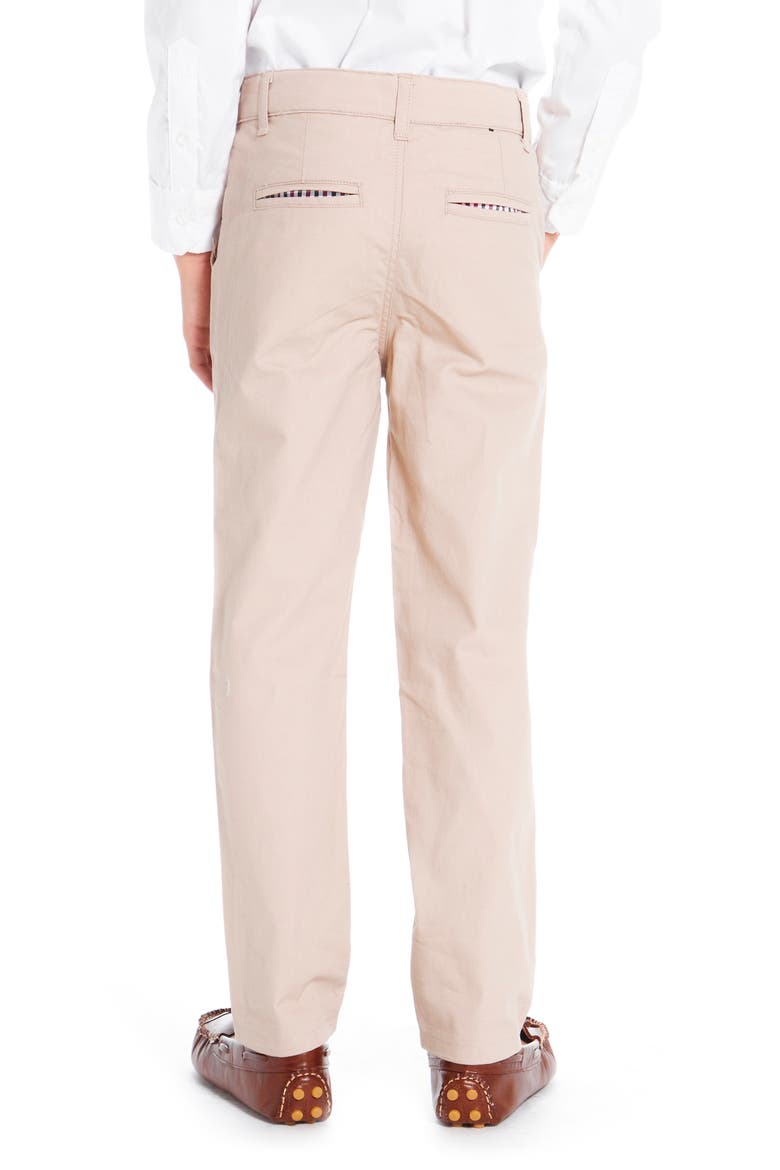 Kids' Stretch Twill Pants, Alternate, color, BEIGE
