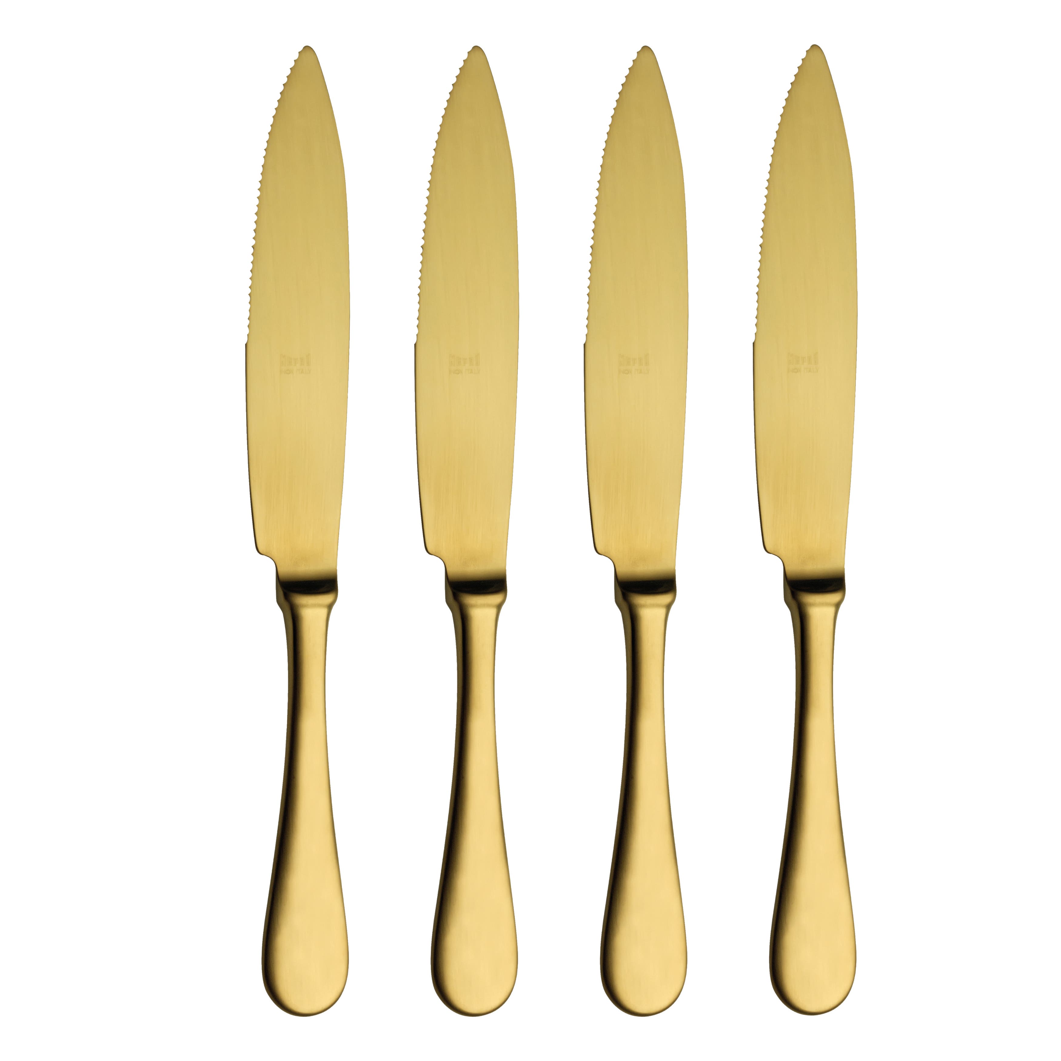 Mepra Steak Knife Set In Gold