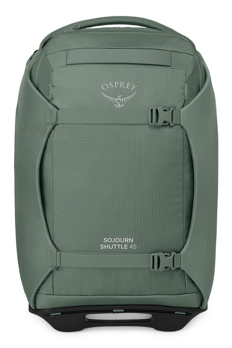 Sojourn 22-Inch 45-Liter Shuttle Wheeled Recycled Nylon Duffle Bag, Alternate, color, KOSERET GREEN
