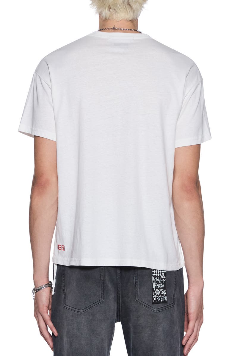 Ksubi Panthera Sid Oversize Hemp & Cotton Graphic T-Shirt, Alternate, color, Off White