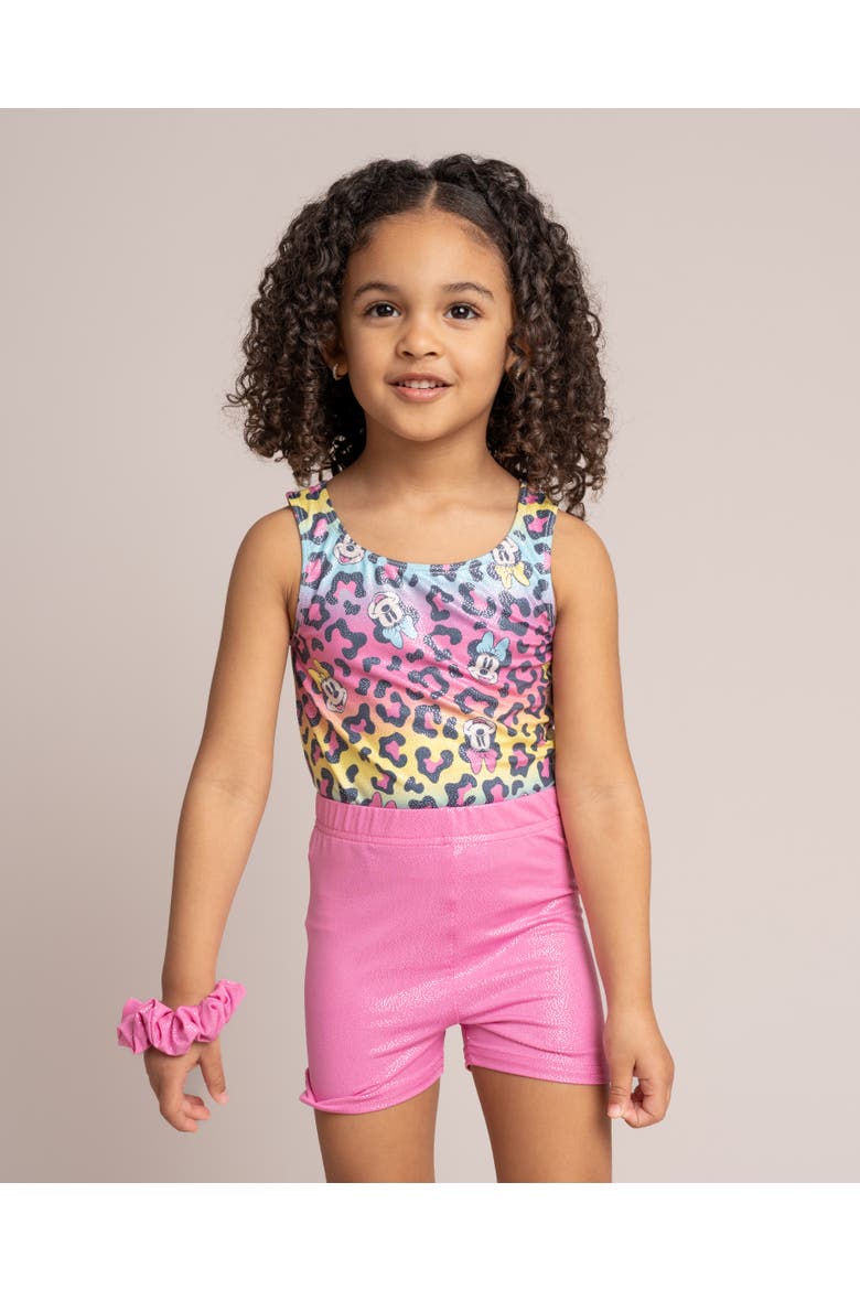 Minnie Mouse Gymnastics Leotard and Shorts Set, Alternate, color, Pink Minnie Mouse