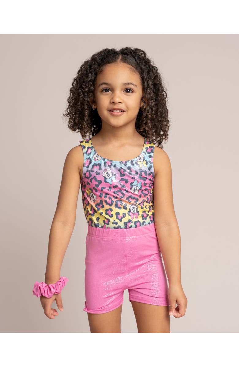 Disney Minnie Mouse Gymnastics Leotard and Shorts Set, Alternate, color, Pink Minnie Mouse
