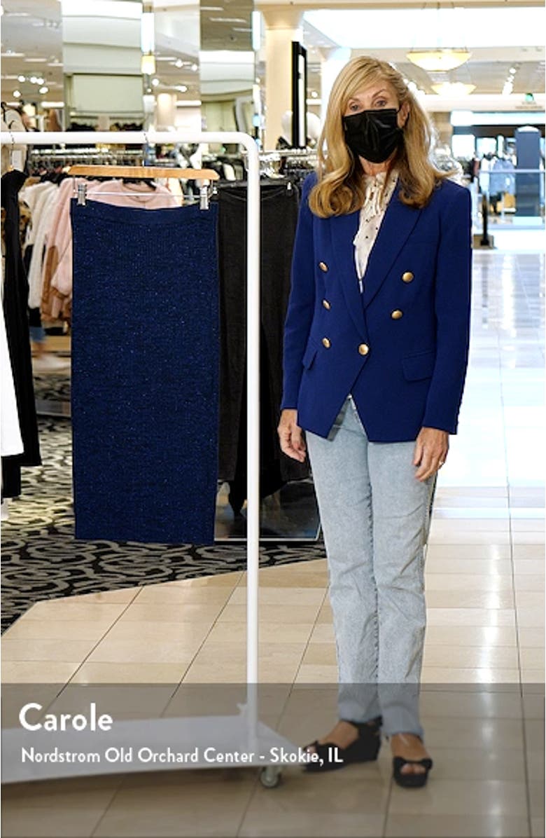 Sparkle Ribbed Sweater Skirt, sales video thumbnail