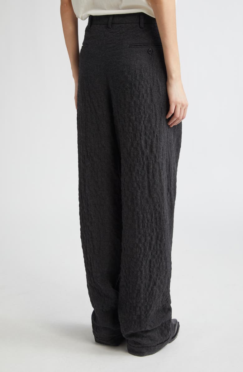 R13 Triple Pleat Crossover Trousers, Alternate, color, Charcoal