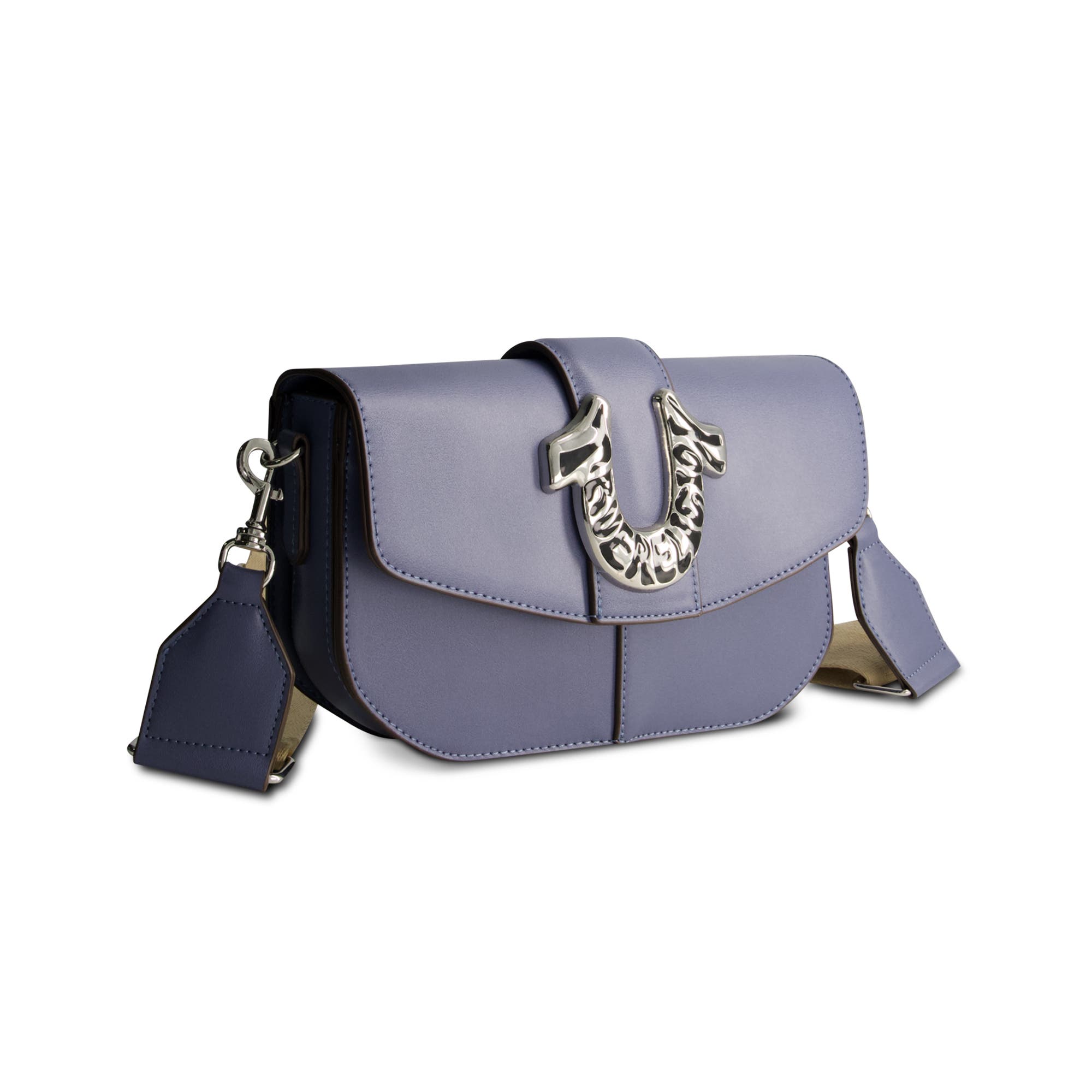 True Religion Shoulder Bag with Signature Logo Accent, Alternate, color, Blue