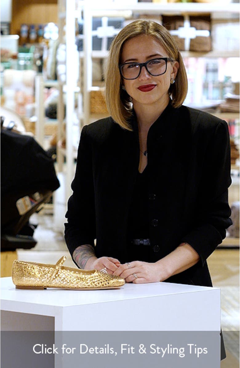 Ellie Woven Ballet Flat, sales video thumbnail