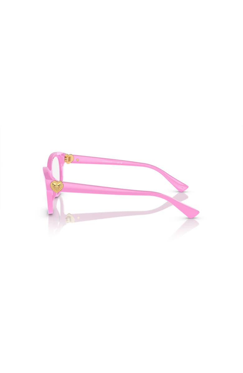 Versace 46mm Cat Eye optical glasses, Alternate, color, Pink