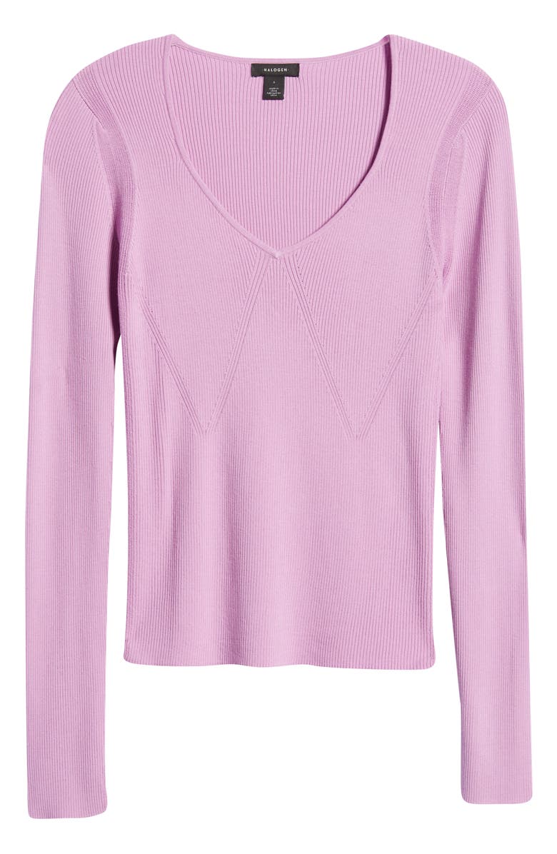 Halogen<sup>®</sup> V-Neck Sweater, Alternate, color, Pink Tulle