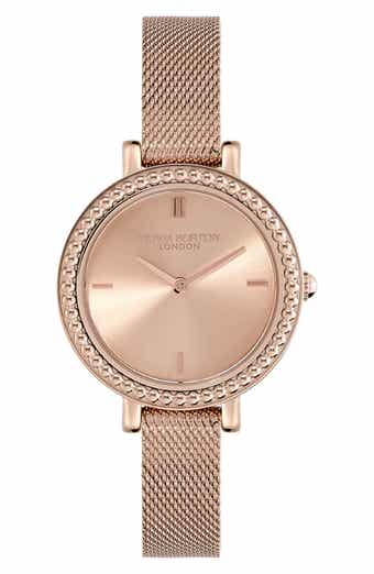 Olivia Burton Vintage Bead Mesh Bracelet Watch, 30.5mm