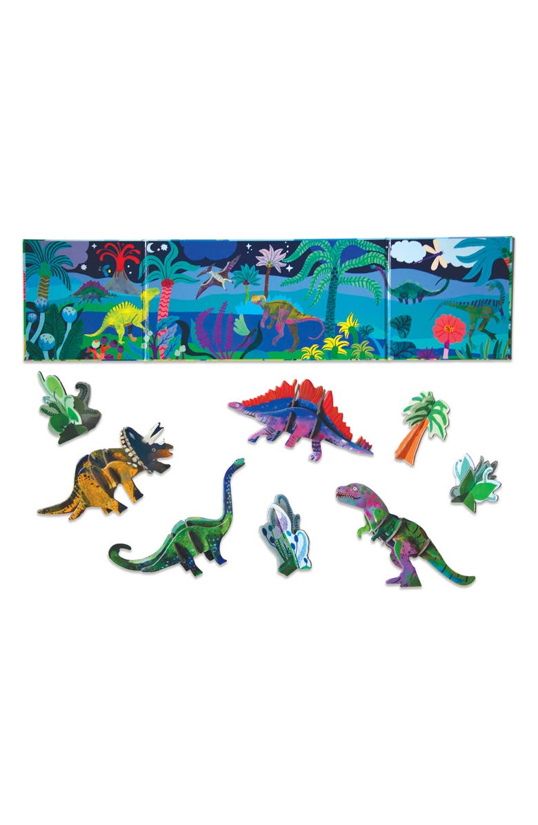 eeBoo Glow in the Dark Dinosaurs Playset, Alternate, color, Multi