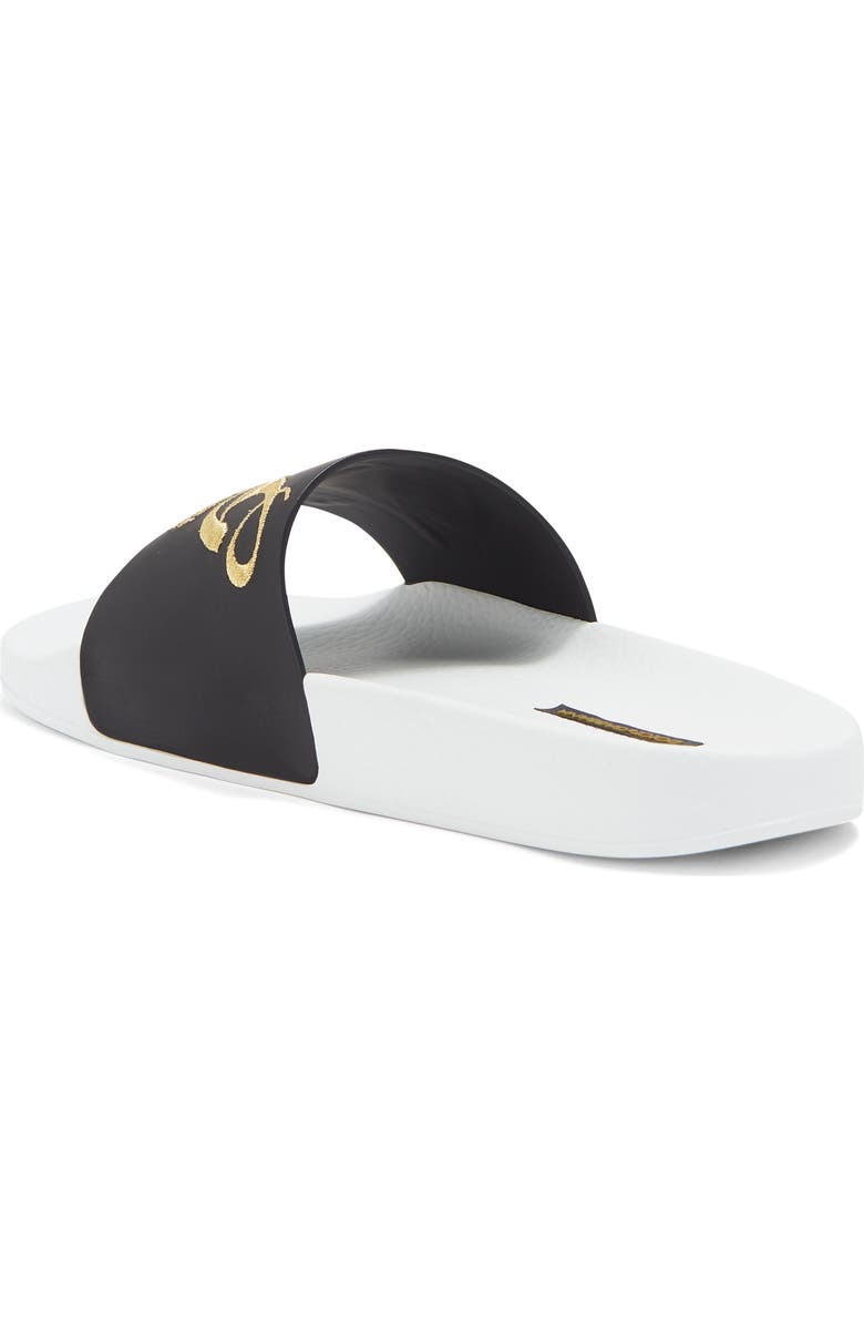 Dolce&Gabbana Leather Slide Sandal, Alternate, color,