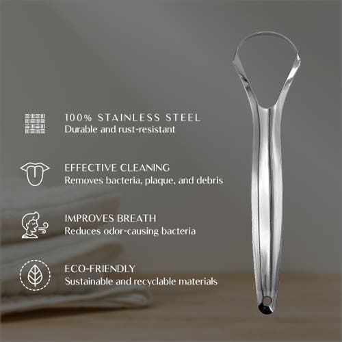 Pursonic Stainless Steel Tongue Cleaner 2 Pack In Silver