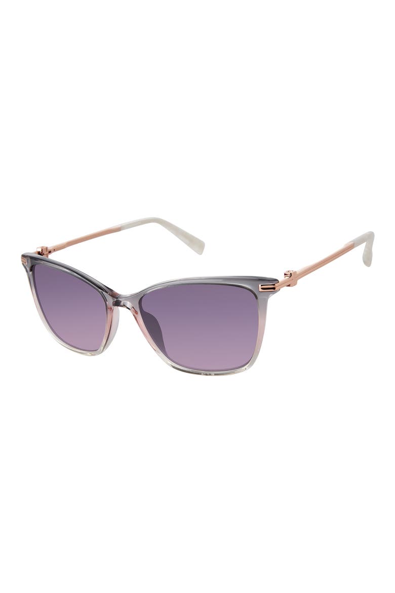 55mm Gradient Square Sunglasses, Alternate, color, GREY