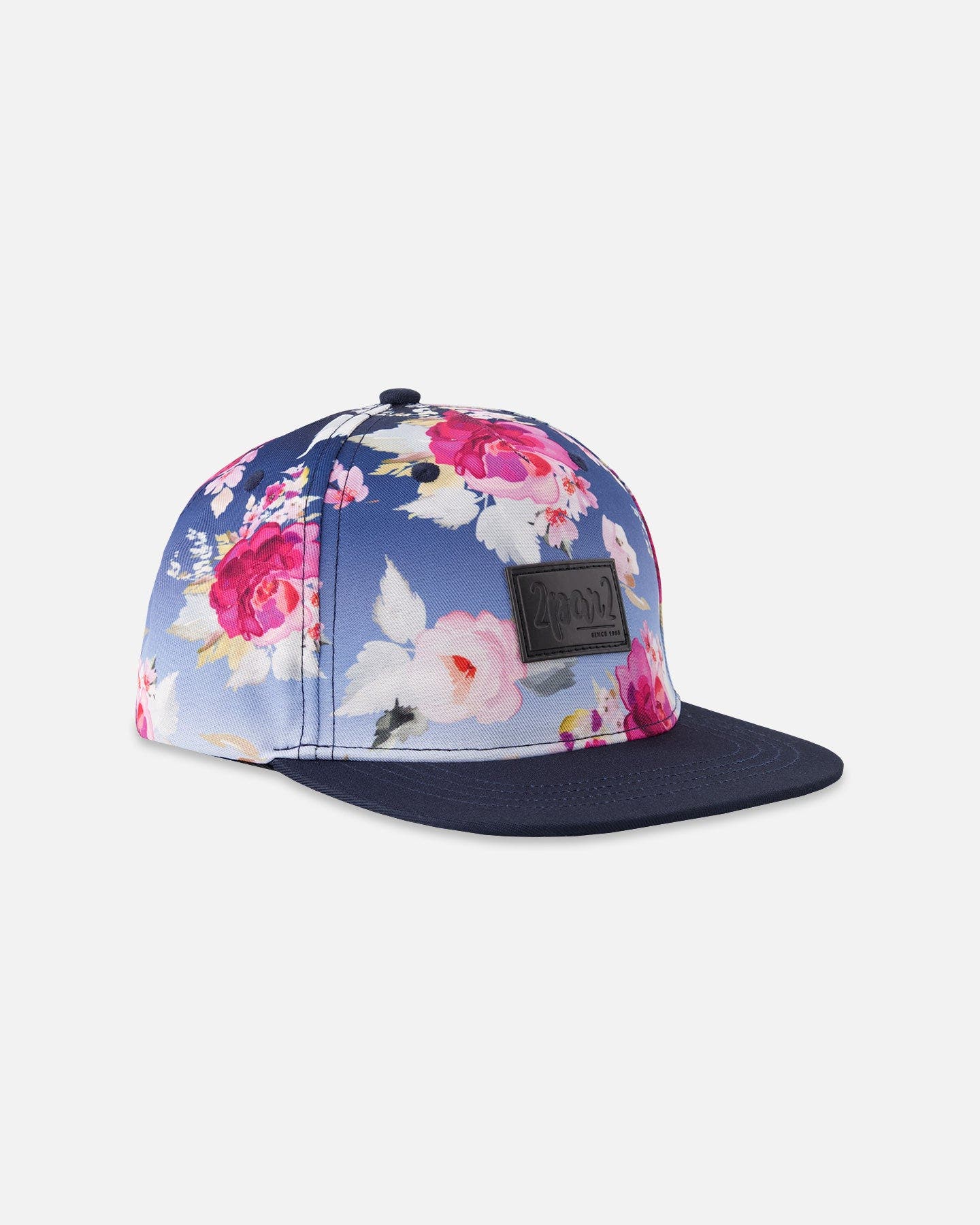 Blue with Roses Print
