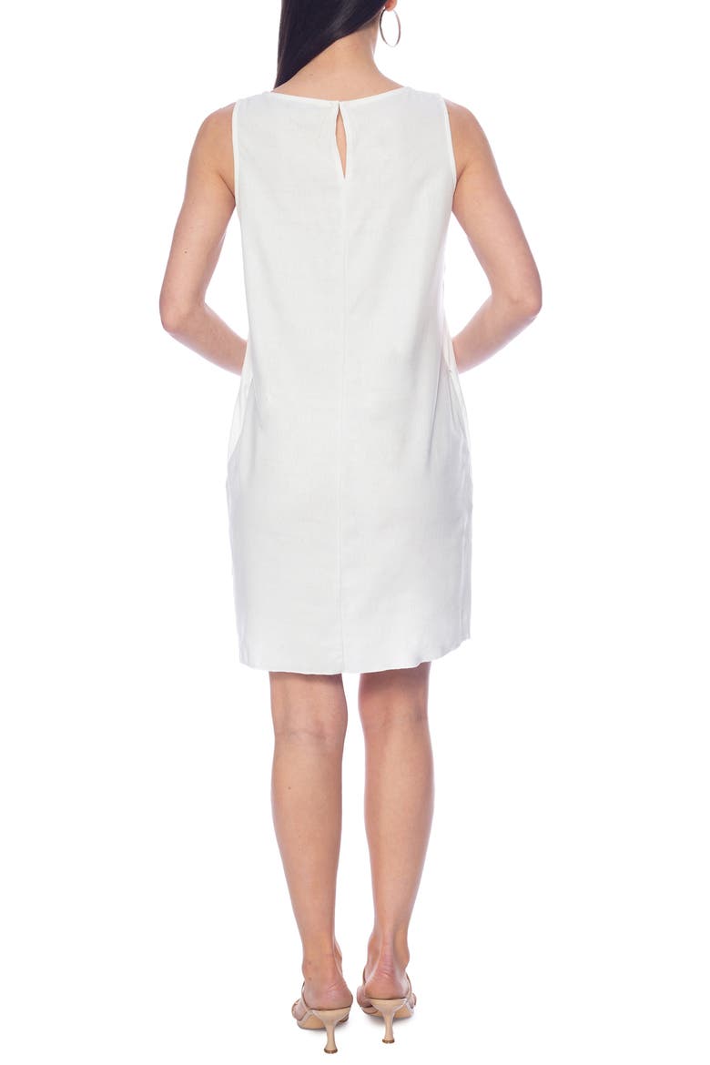Sleeveless A-Line Dress, Alternate, color, WHITE